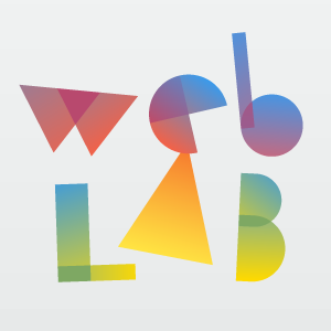 WEB LAB made up by colorful shapes